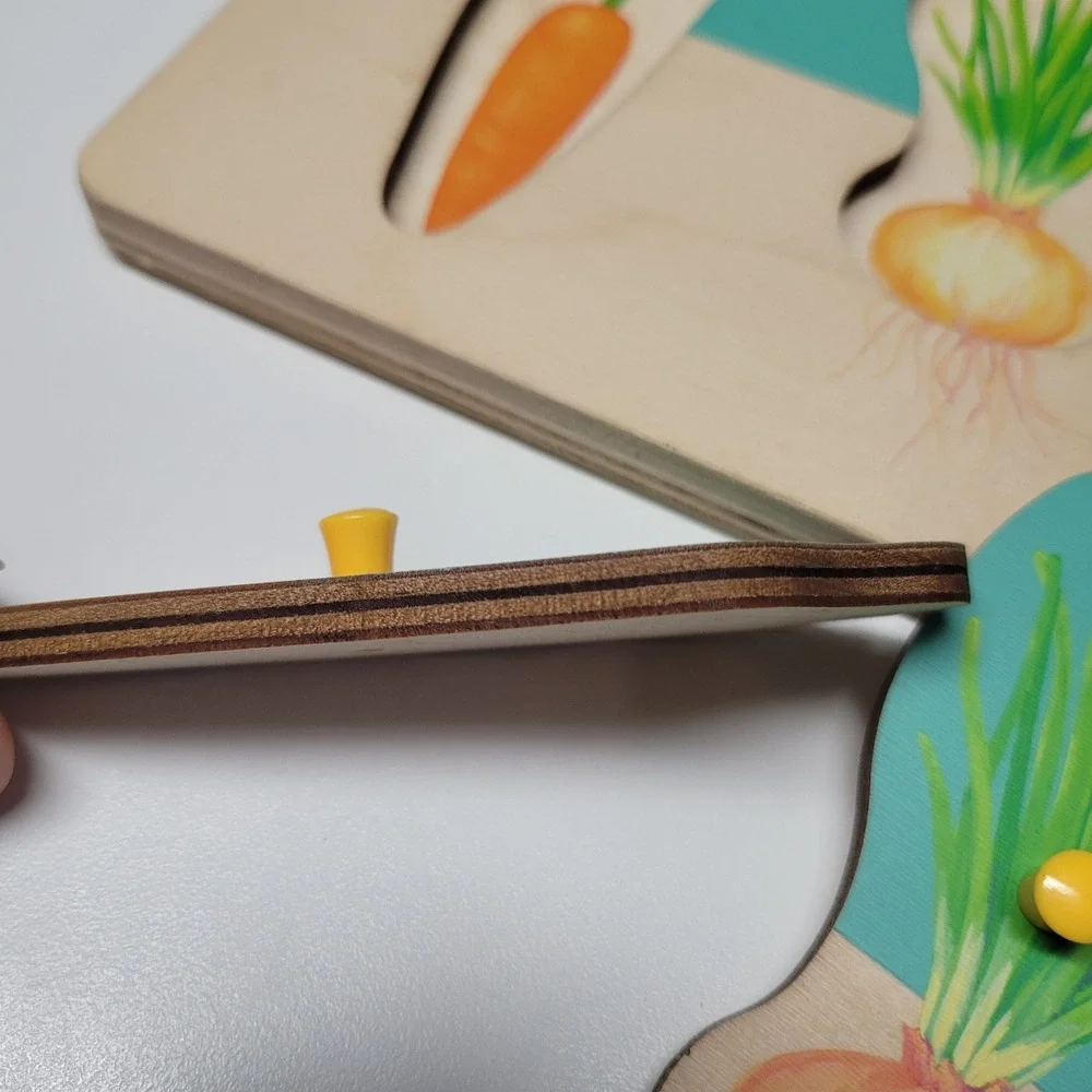 Lovevery Wooden Vegetable Garden Puzzle Board Educational‎ Toy
